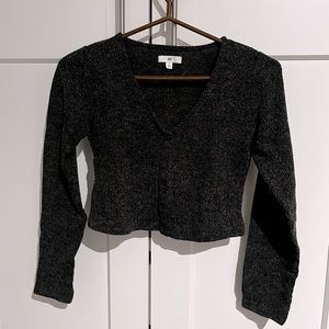 Cropped Grey Sweater